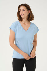 T-Shirt pour femme par Kaffe | 10504040 Chambray Doux | Boutique Vvög, vêtements mode pour homme et femme