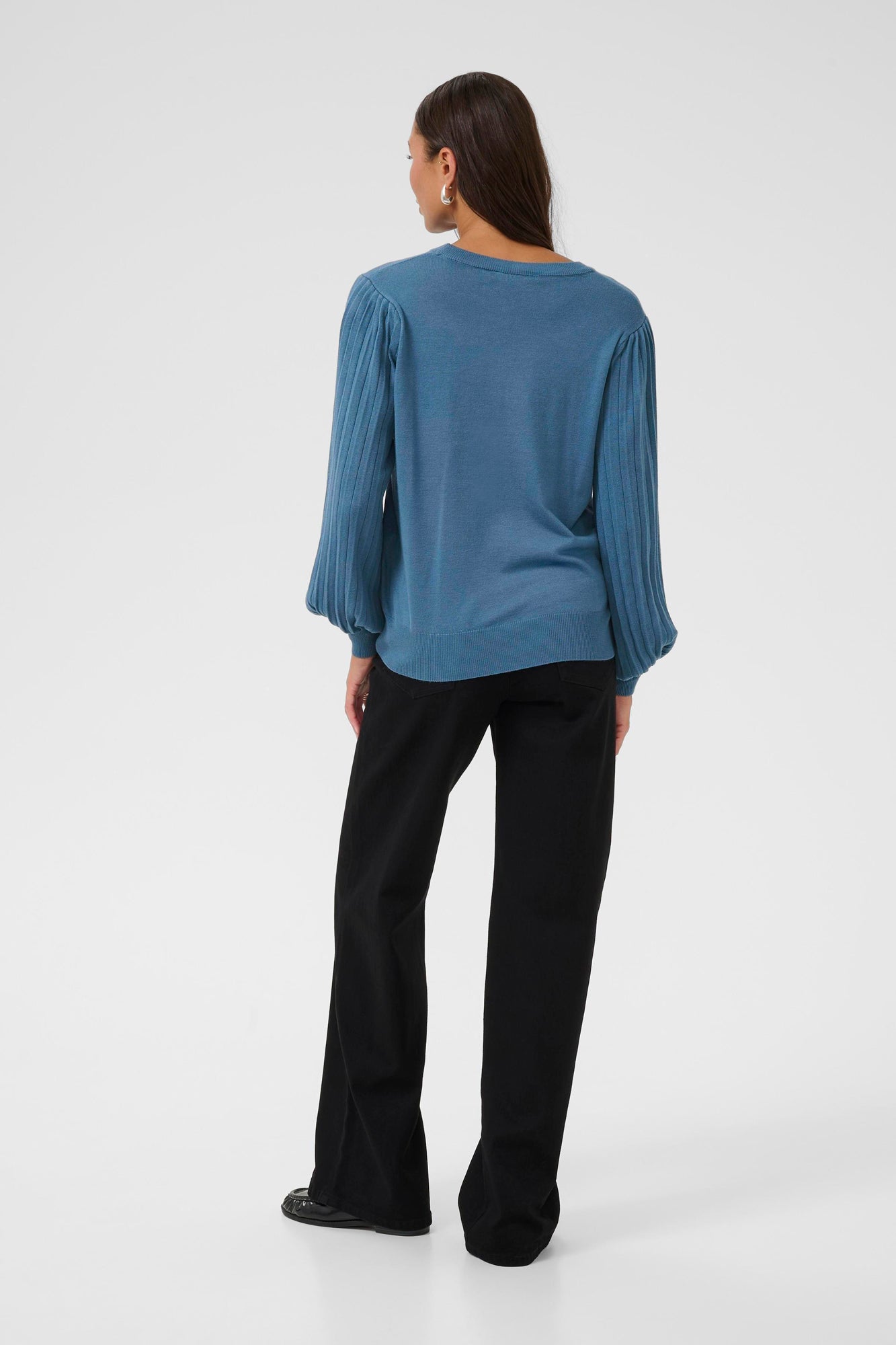 Chandail manches longues pour femme par Kaffe | 10507905 Mer De Béring | Boutique Vvög, vêtements mode pour homme et femme