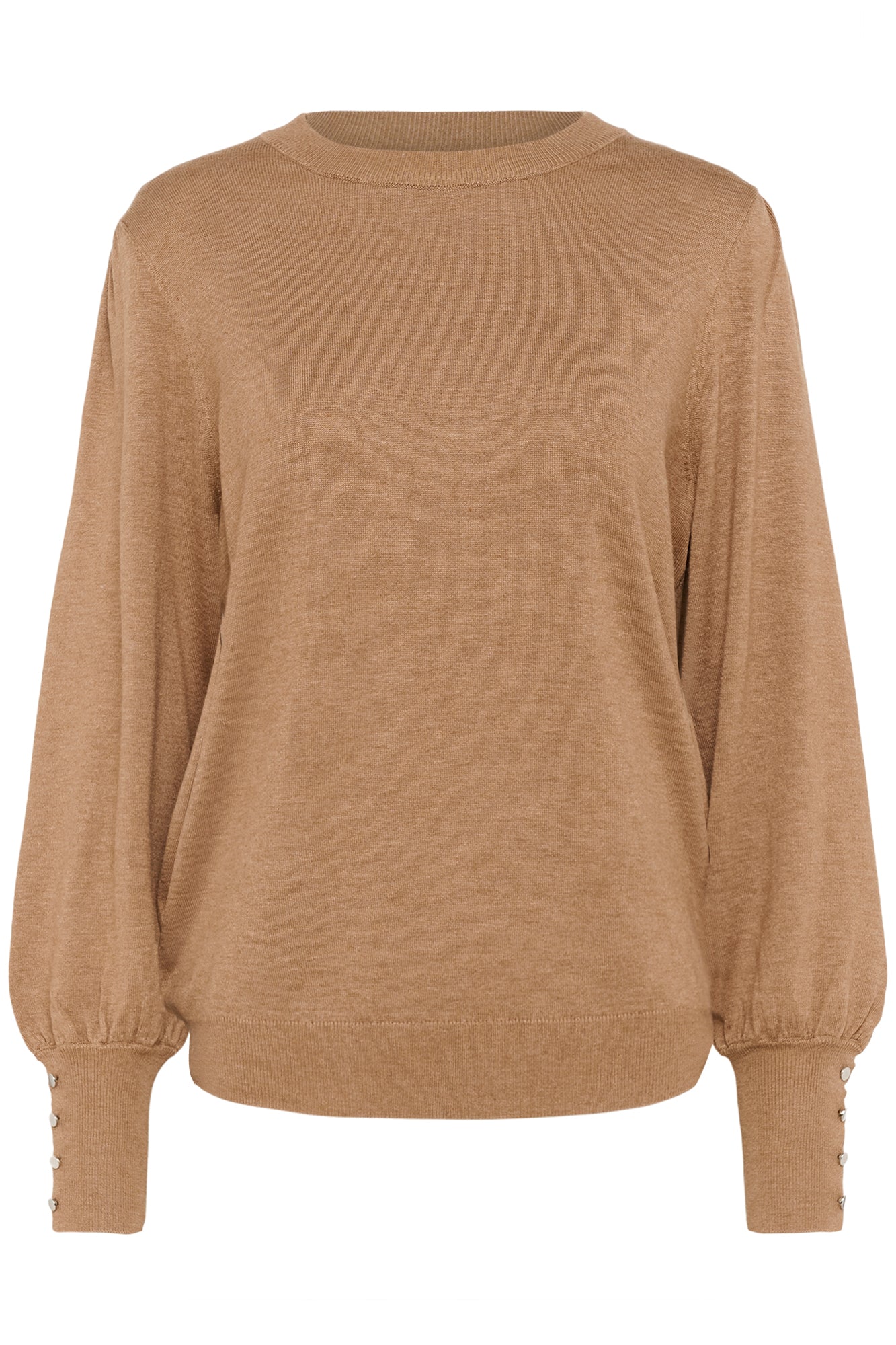 Chandail manches longues pour femme par Kaffe | 10508681 Noix De Coco Grillée | Boutique Vvög, vêtements mode pour homme et femme