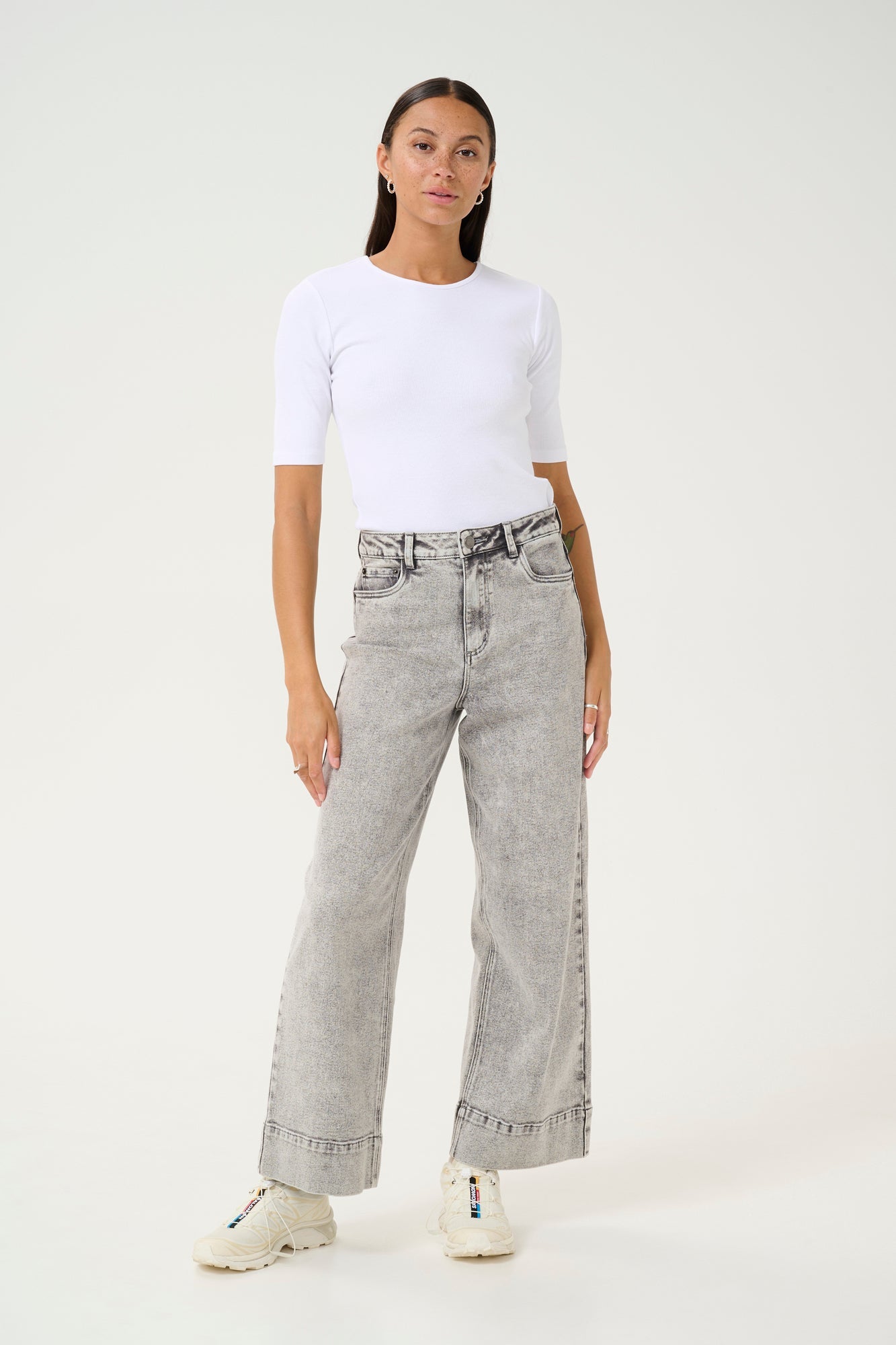 T-Shirt pour femme par Kaffe | 10508766 Blanc | Boutique Vvög, vêtements mode pour homme et femme