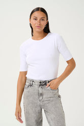 T-Shirt pour femme par Kaffe | 10508766 Blanc | Boutique Vvög, vêtements mode pour homme et femme