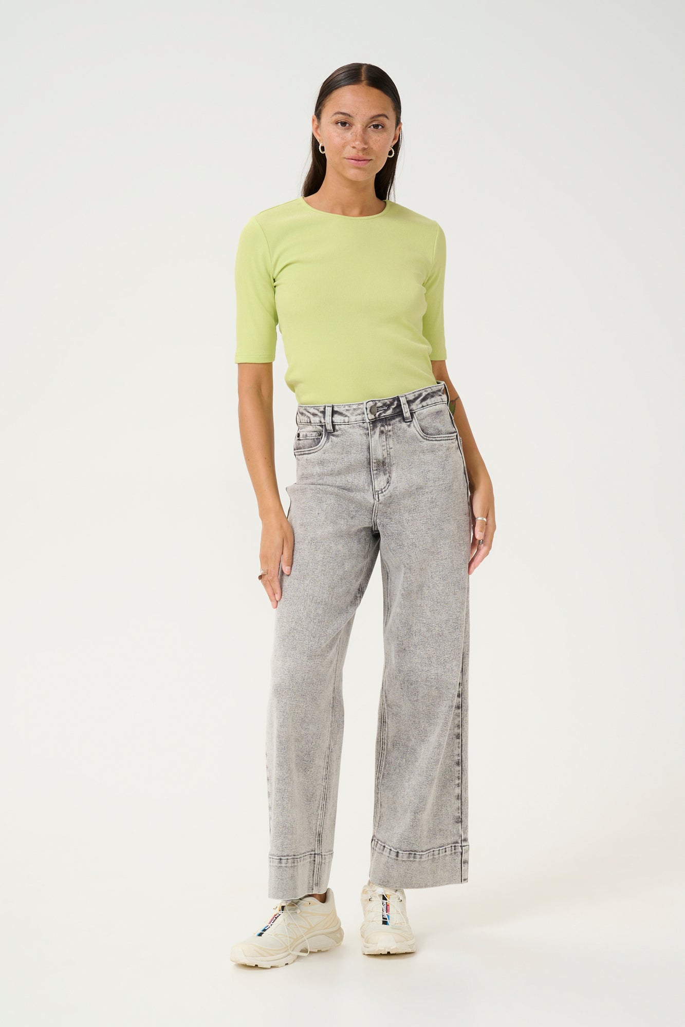 T-Shirt pour femme par Kaffe | 10508766 Vert Laitue | Boutique Vvög, vêtements mode pour homme et femme