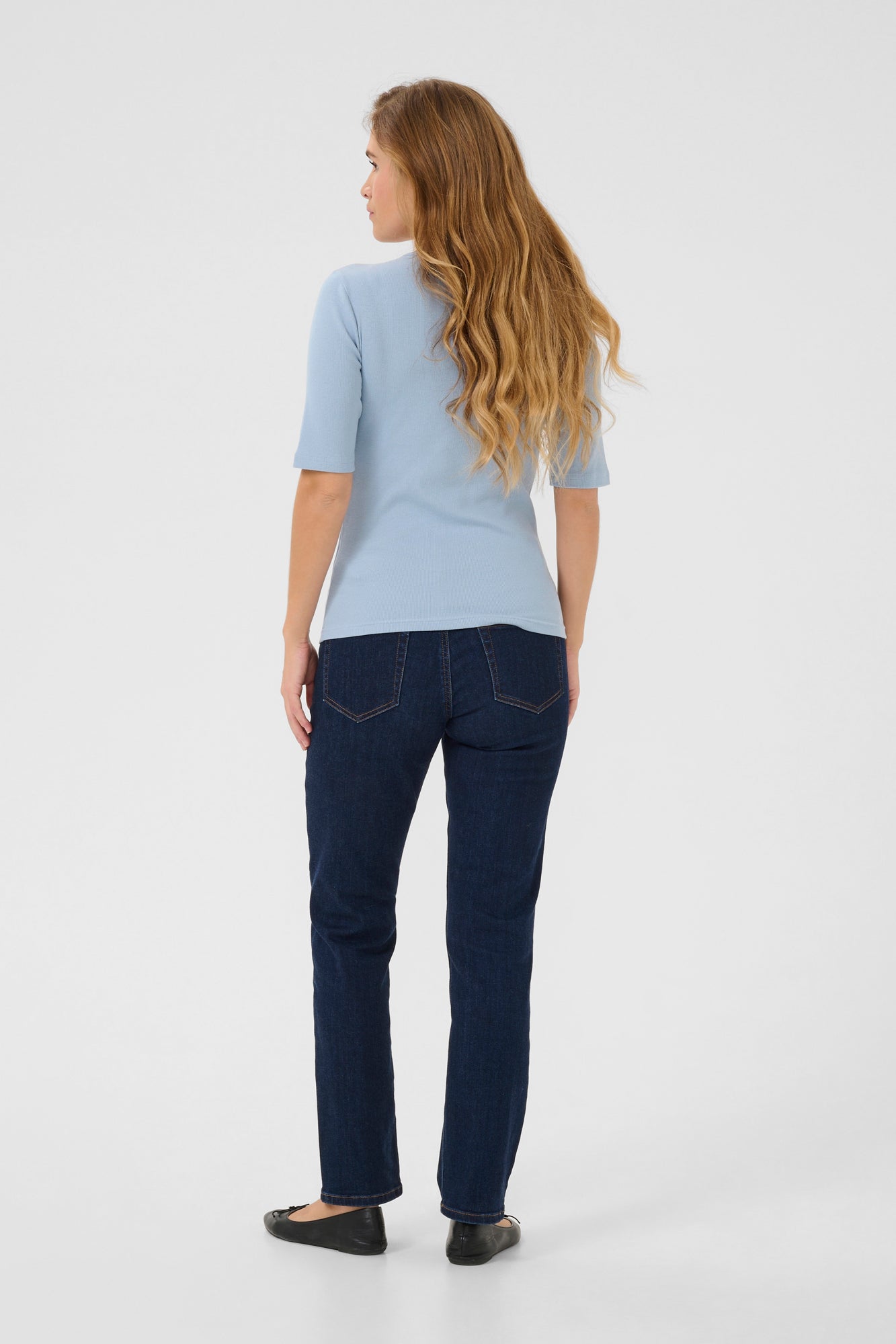 T-Shirt pour femme par Kaffe | 10508766 Chambray Doux | Boutique Vvög, vêtements mode pour homme et femme