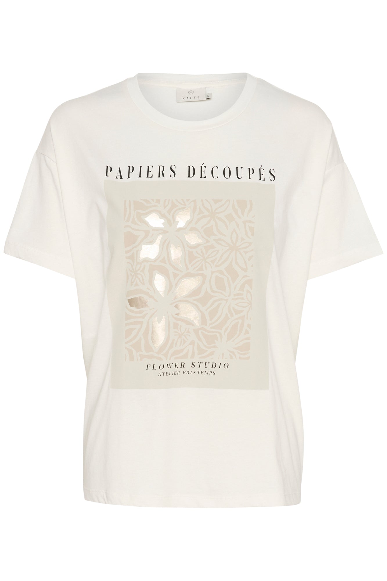 T-Shirt pour femme par Kaffe | 10509598 Craie | Boutique Vvög, vêtements mode pour homme et femme