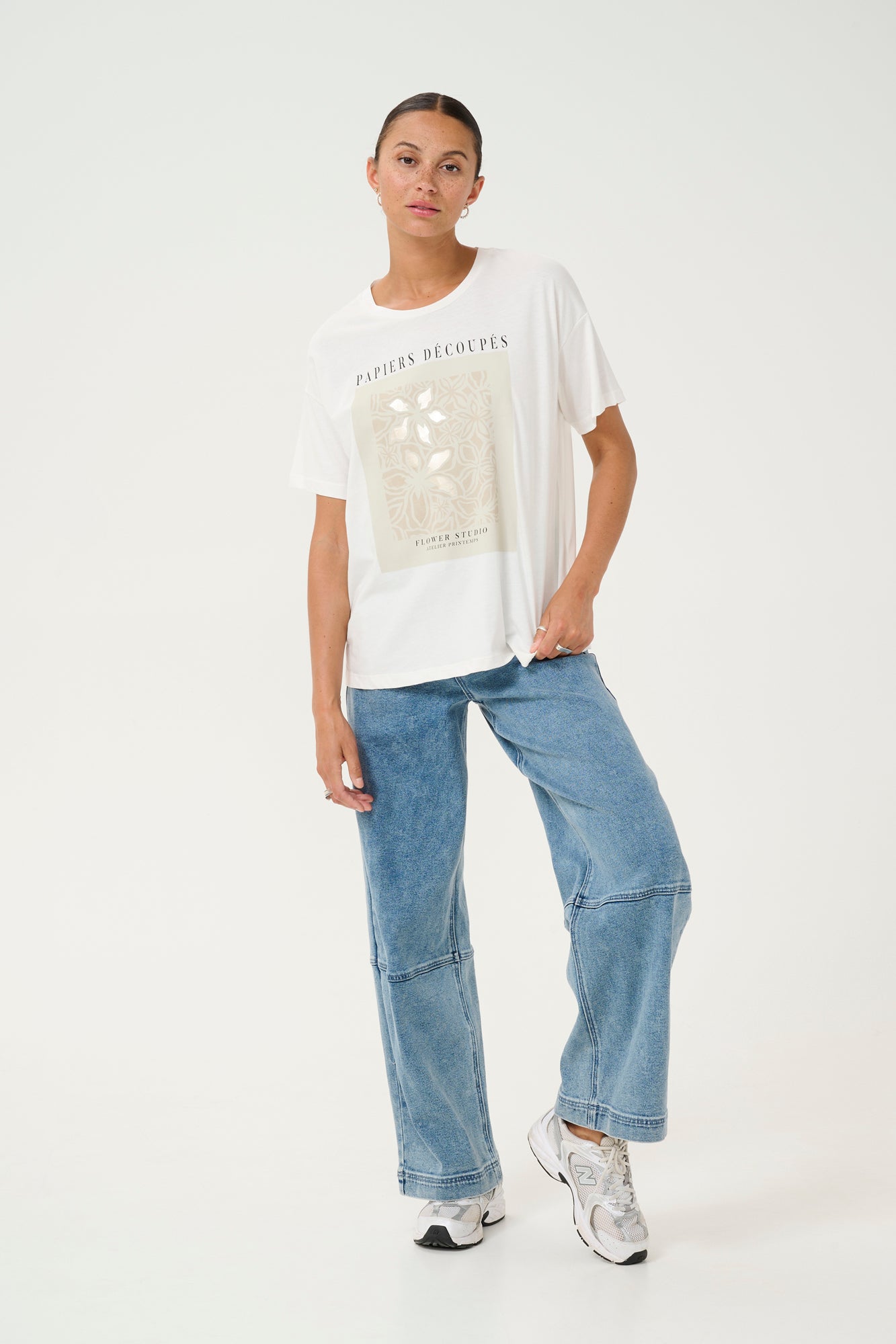 T-Shirt pour femme par Kaffe | 10509598 Craie | Boutique Vvög, vêtements mode pour homme et femme