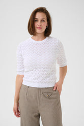 T-Shirt pour femme par Kaffe | 10509599 Craie | Boutique Vvög, vêtements mode pour homme et femme