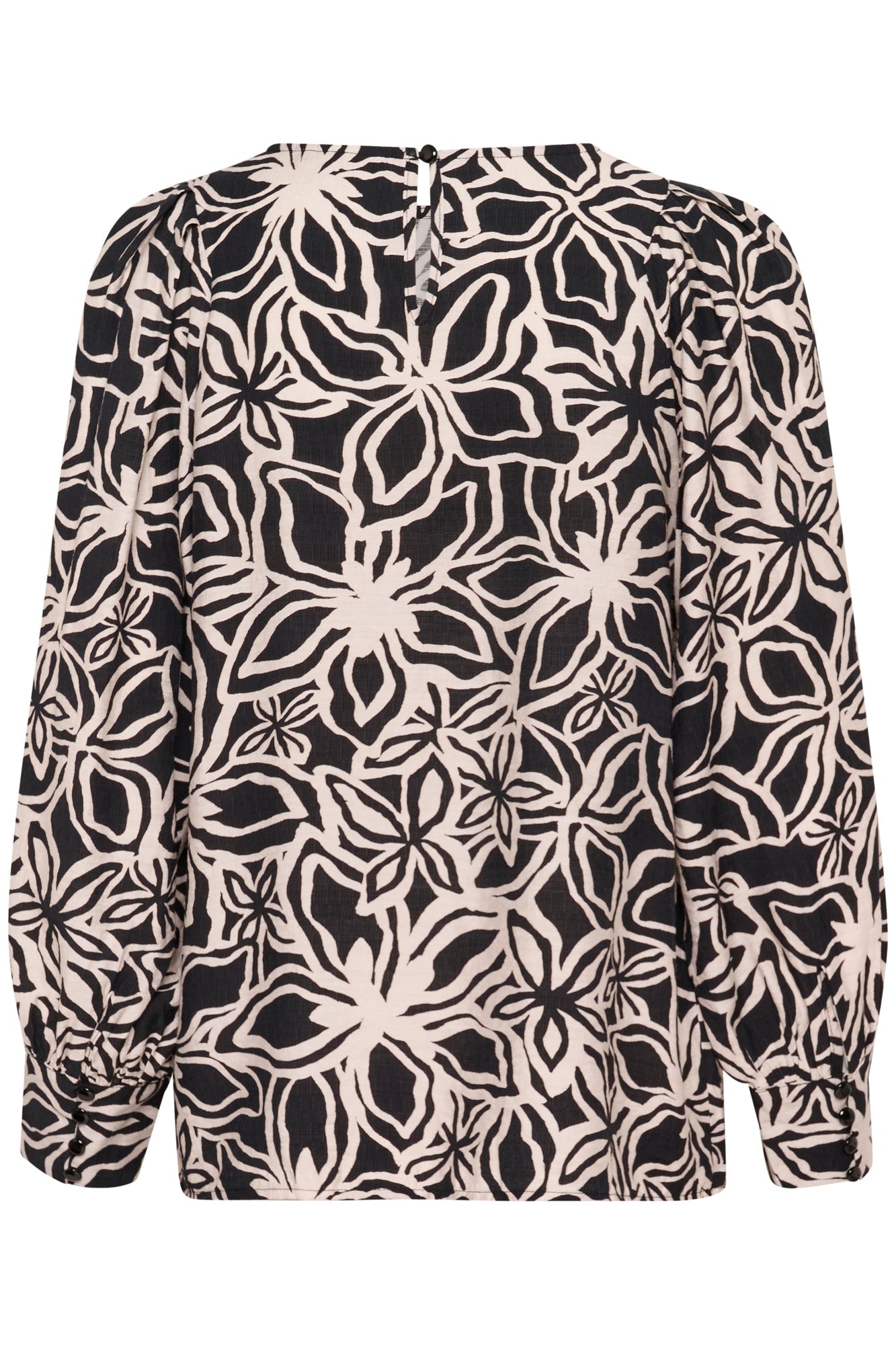 Blouse pour femme par Kaffe | 10509607 Noir/Beige Clair | Boutique Vvög, vêtements mode pour homme et femme