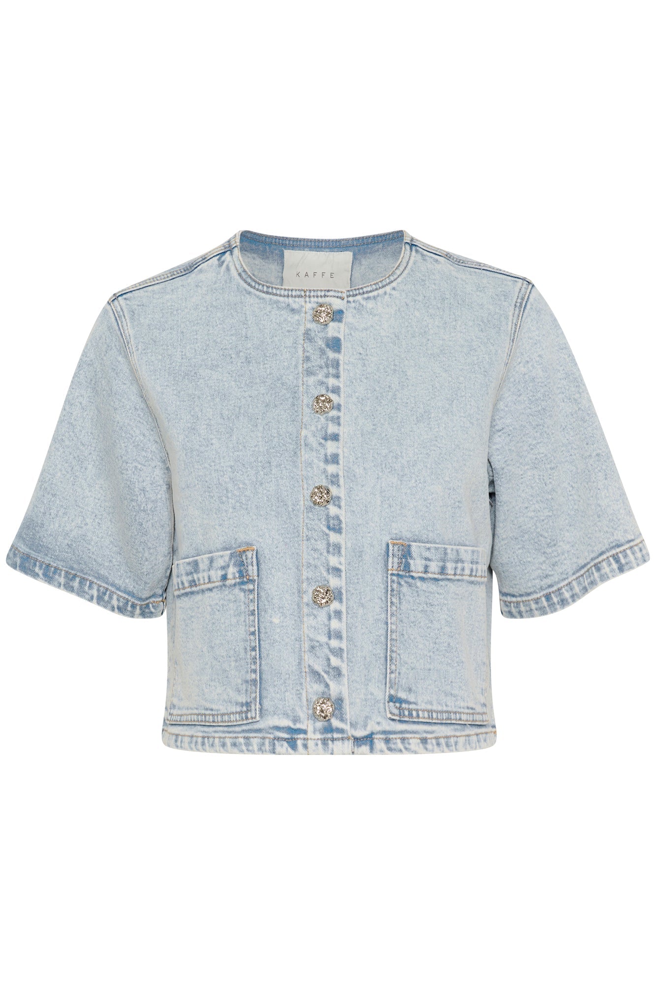 Jacket pour femme par Kaffe | 10509716 Bleu Denim | Boutique Vvög, vêtements mode pour homme et femme