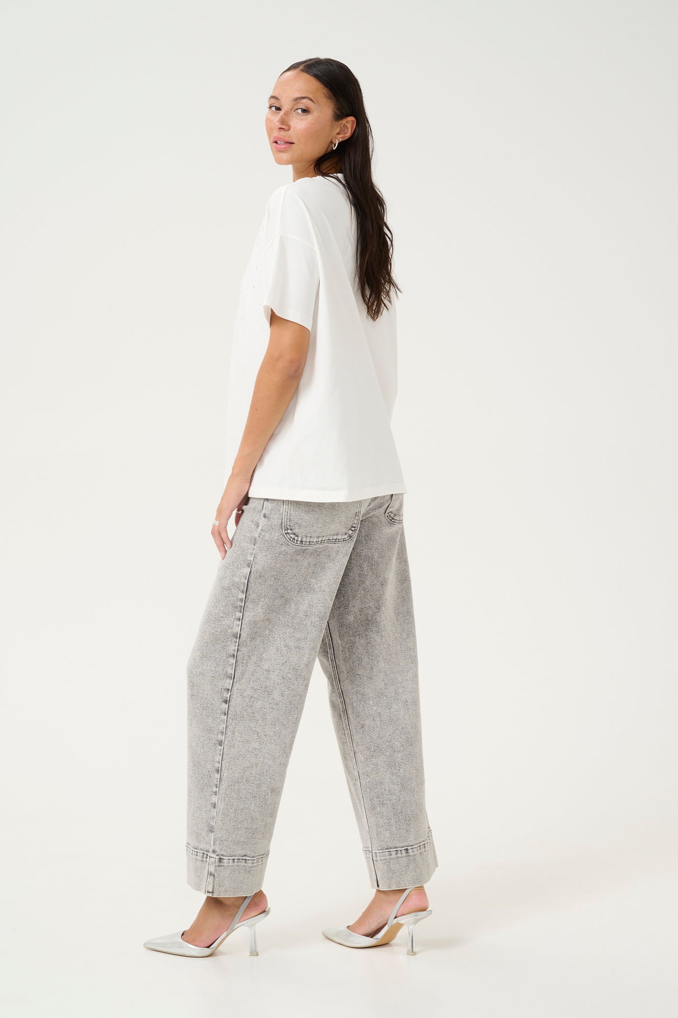 T-Shirt pour femme par Kaffe | 10509721 Craie | Boutique Vvög, vêtements mode pour homme et femme