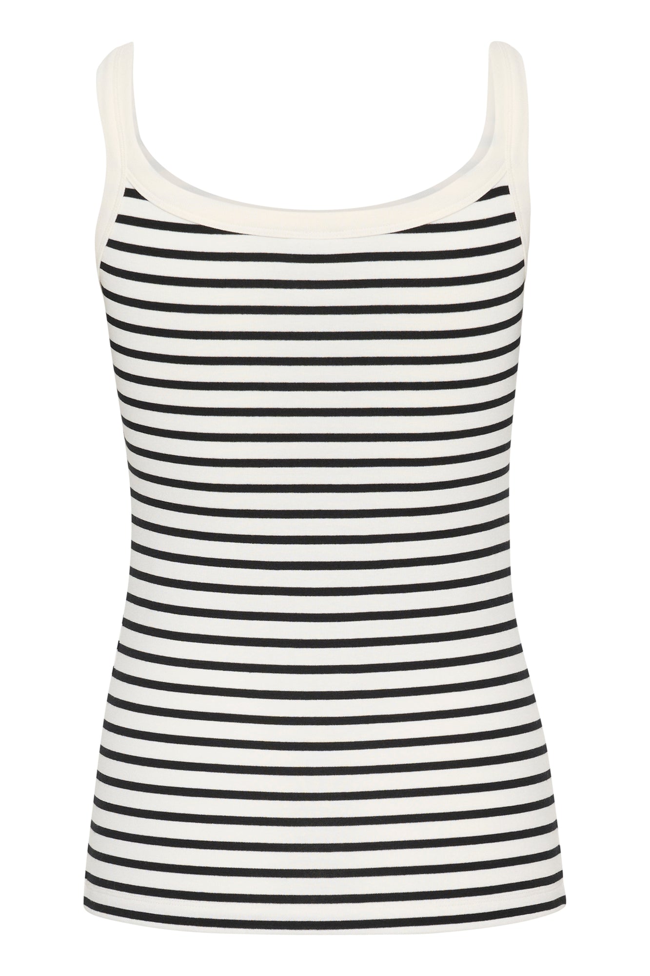 Camisole pour femme par Kaffe | 10509814 Craie/Bande Noire | Boutique Vvög, vêtements mode pour homme et femme