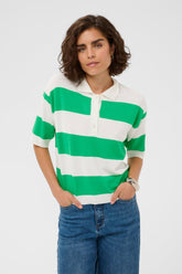 Polo pour femme par Kaffe | 10509932 Vert Vif Craie | Boutique Vvög, vêtements mode pour homme et femme