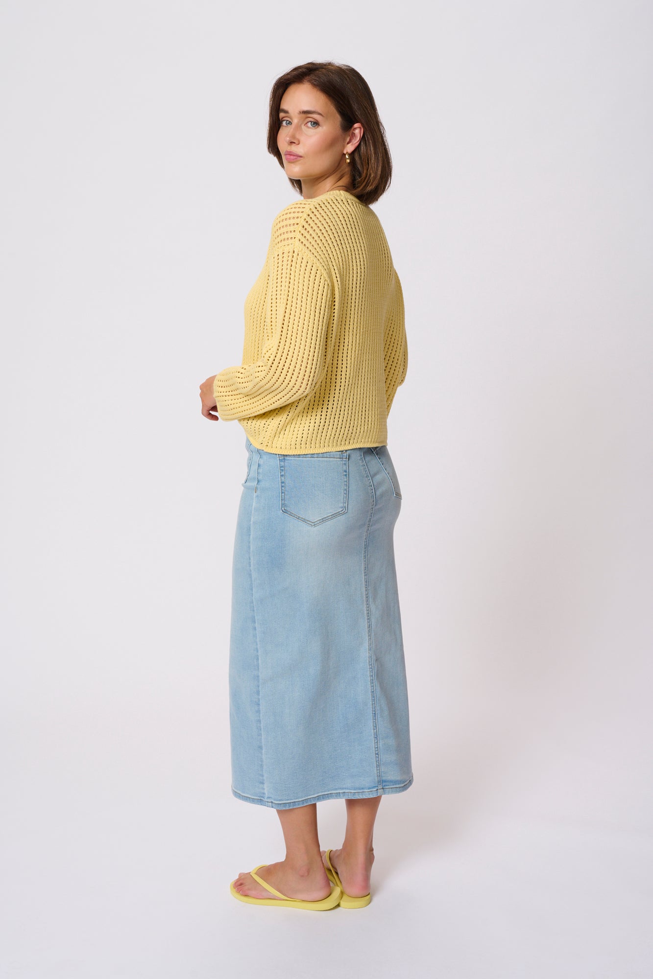 Chandail manches longues pour femme par Kaffe | 10509985 Paille | Boutique Vvög, vêtements mode pour homme et femme
