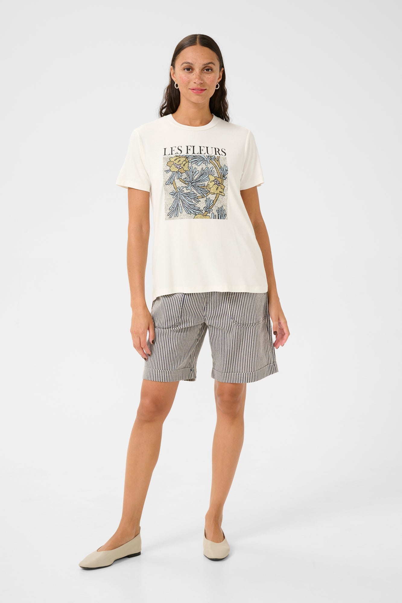 T-Shirt pour femme par Kaffe | 10509998 Craie | Boutique Vvög, vêtements mode pour homme et femme