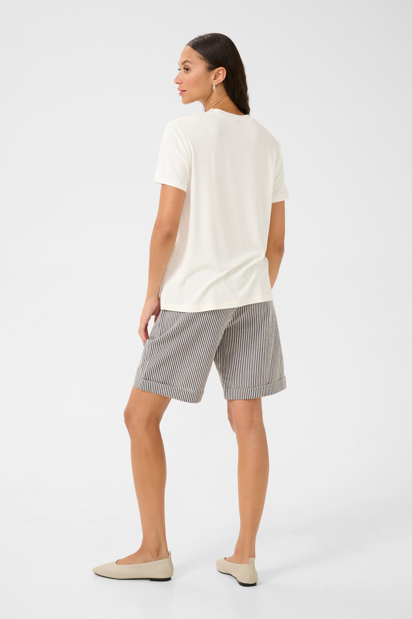 T-Shirt pour femme par Kaffe | 10509998 Craie | Boutique Vvög, vêtements mode pour homme et femme