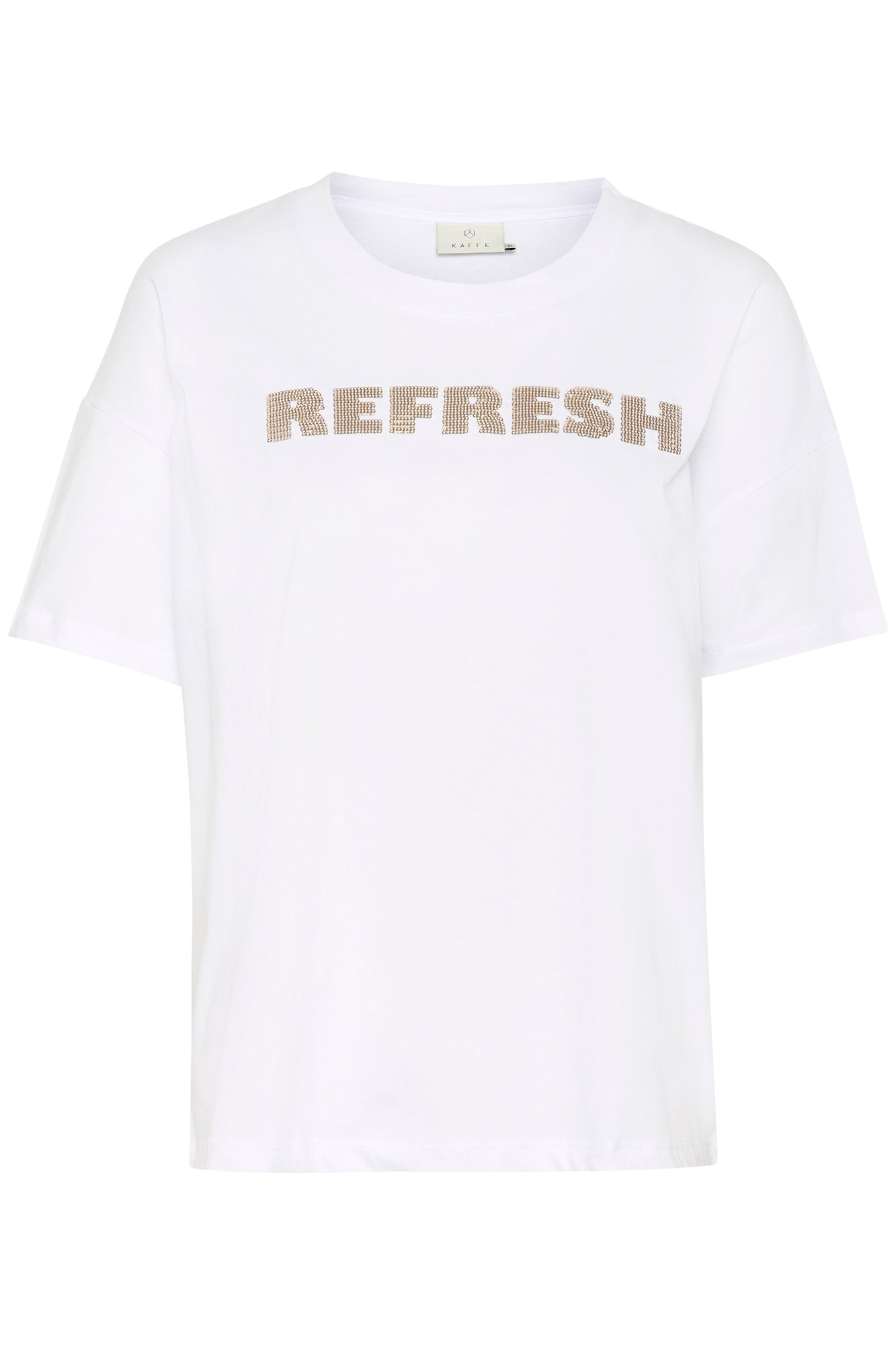 T-Shirt pour femme par Kaffe | 10509999 Blanc | Boutique Vvög, vêtements mode pour homme et femme