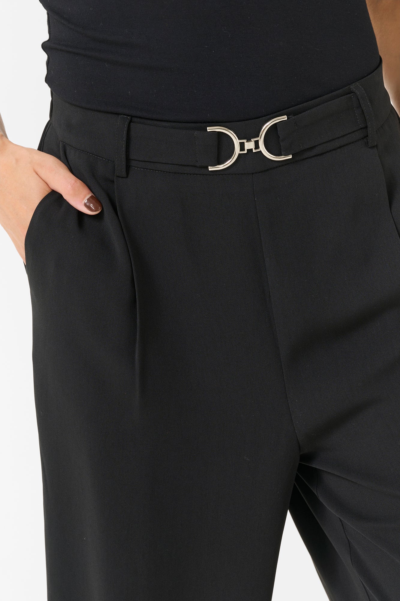 Pantalon pour femme par Kaffe | 10510051 Noir Profond | Boutique Vvög, vêtements mode pour homme et femme