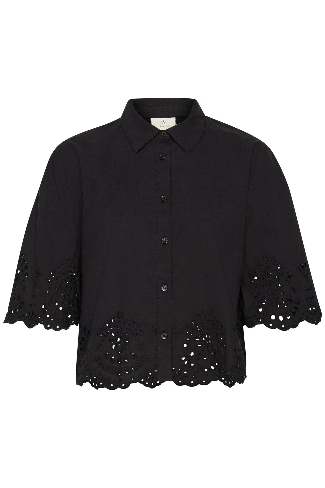 Blouse pour femme par Kaffe | 10510064 Noir Profond | Boutique Vvög, vêtements mode pour homme et femme