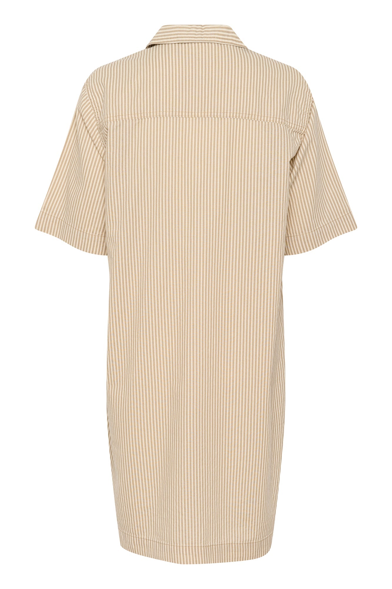 Robe pour femme par Kaffe | 10510107 Chincilla/Blanc | Boutique Vvög, vêtements mode pour homme et femme