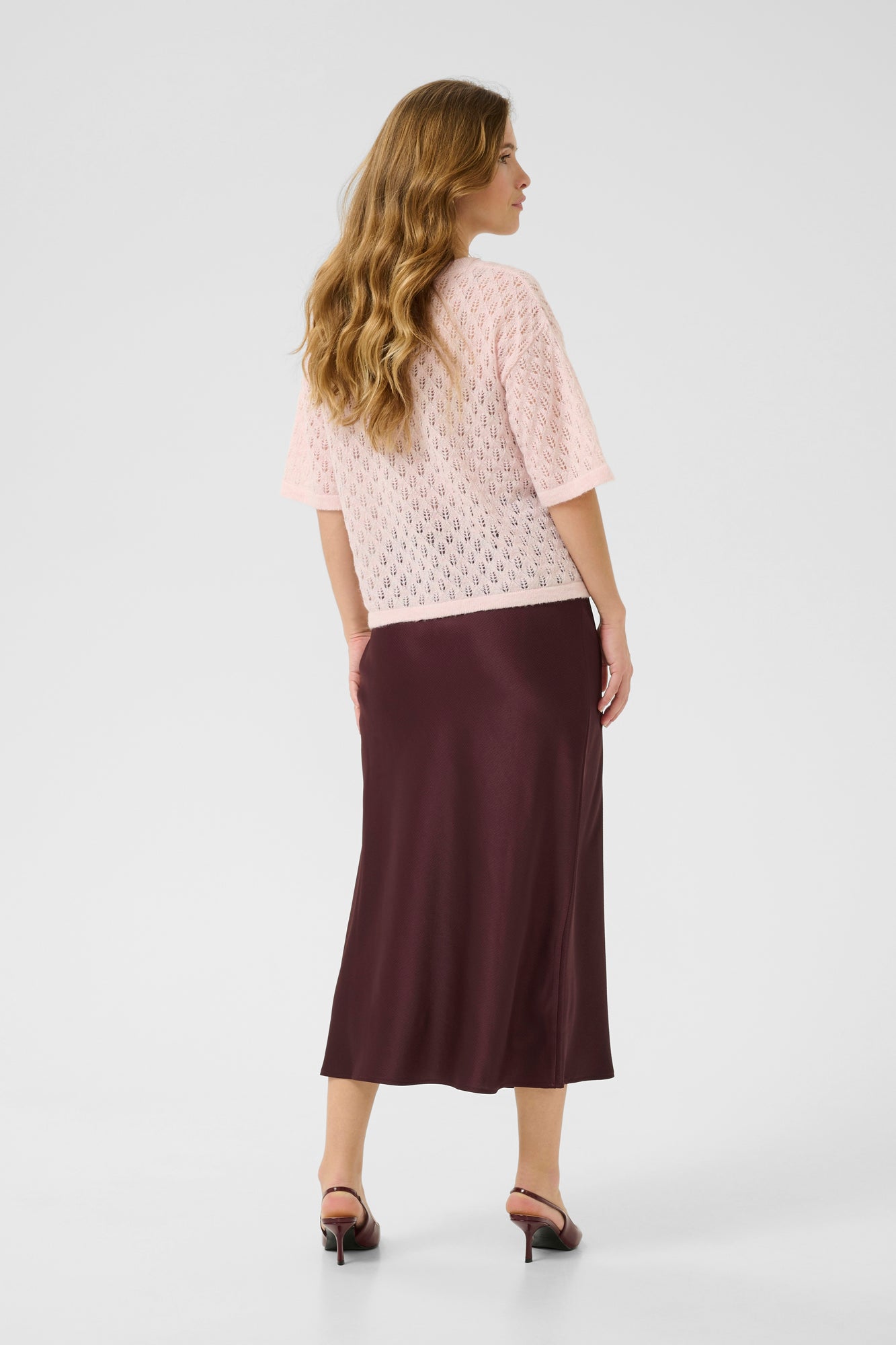 Chandail troué pour femme par Kaffe | 10510171 Mélangé Lotus | Boutique Vvög, vêtements mode pour homme et femme