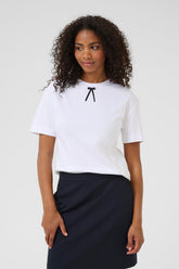 T-Shirt pour femme par Kaffe | 10510179 Blanc | Boutique Vvög, vêtements mode pour homme et femme