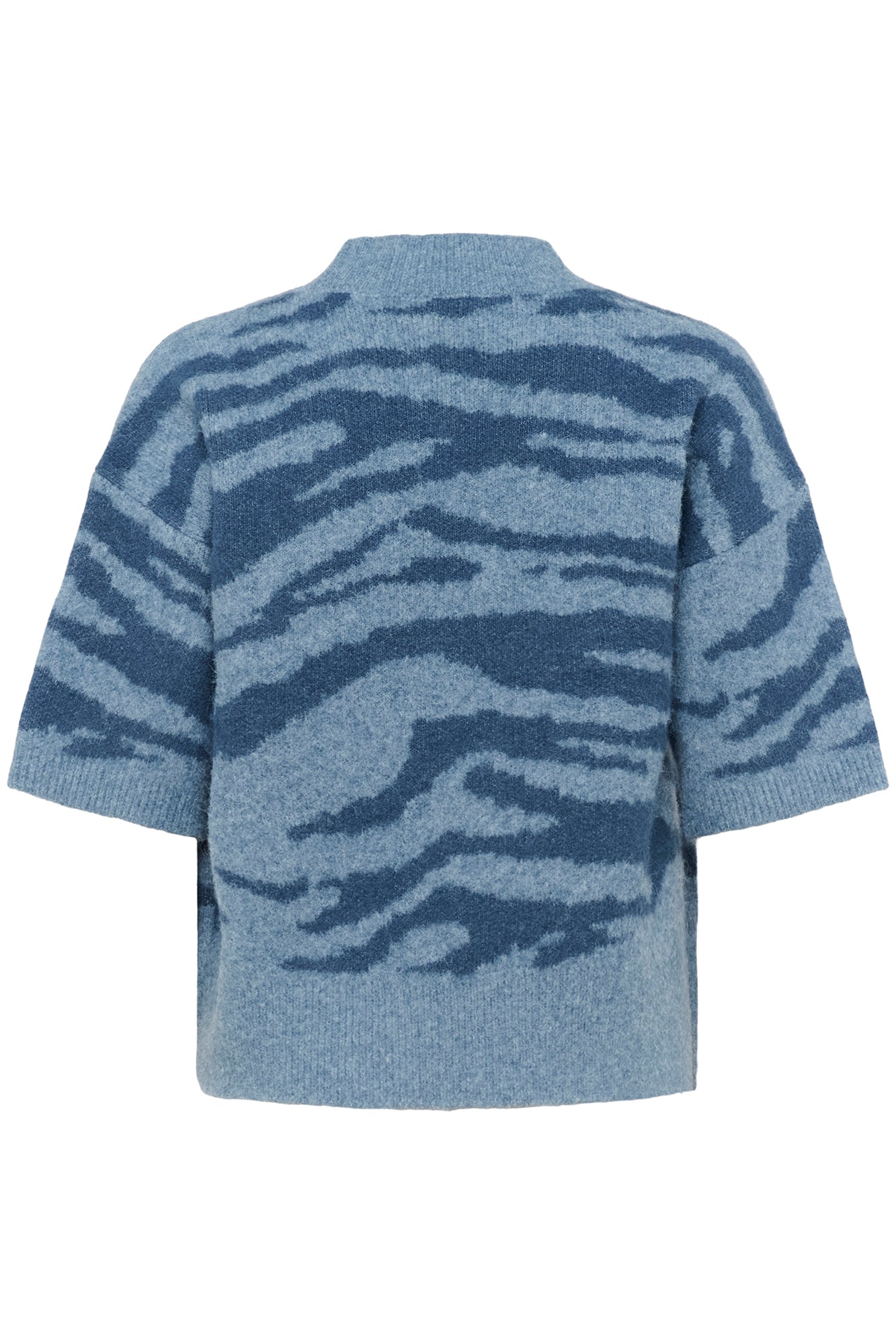 Chandail manches courtes pour femme par Kaffe | 10510453 Bleu Vent/Baie | Boutique Vvög, vêtements mode pour homme et femme