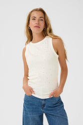 Camisole pour femme par Kaffe | 10510590 Craie | Boutique Vvög, vêtements mode pour homme et femme