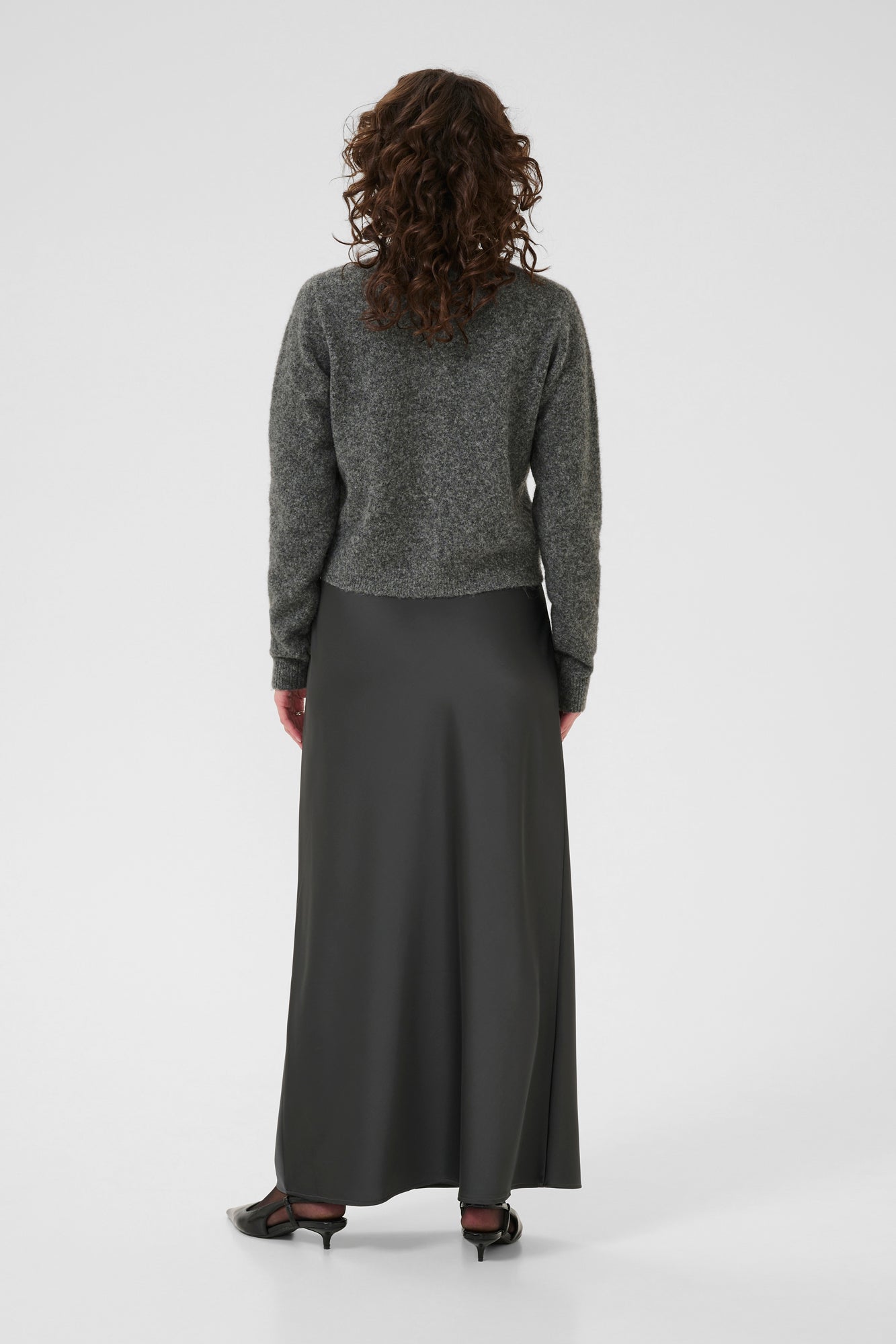 Cardigan pour femme par Kaffe | 10510621 Mélangé Gris | Boutique Vvög, vêtements mode pour homme et femme