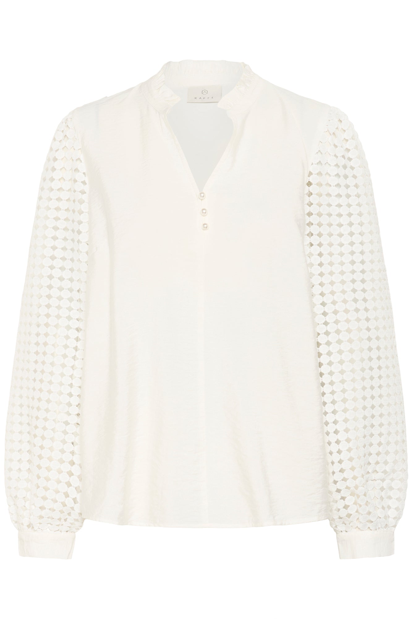 Blouse pour femme par Kaffe | 10510733 Craie | Boutique Vvög, vêtements mode pour homme et femme