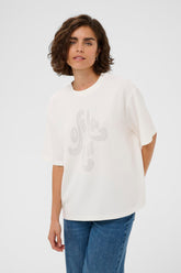 T-Shirt pour femme par Kaffe | 10511093 Craie | Boutique Vvög, vêtements mode pour homme et femme