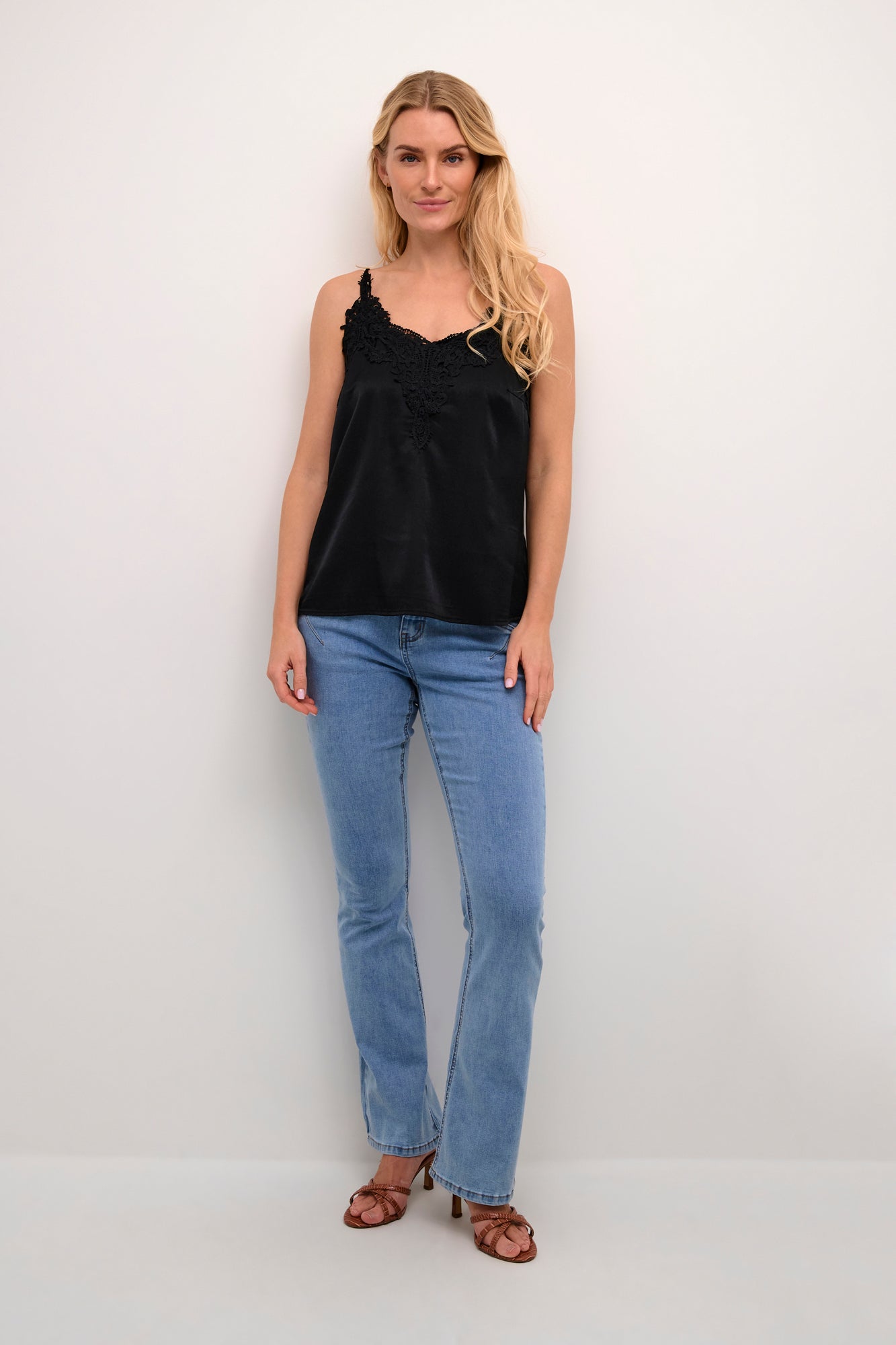 Camisole pour femme par Cream | 10611224 Noir Absolu | Boutique Vvög, vêtements mode pour homme et femme