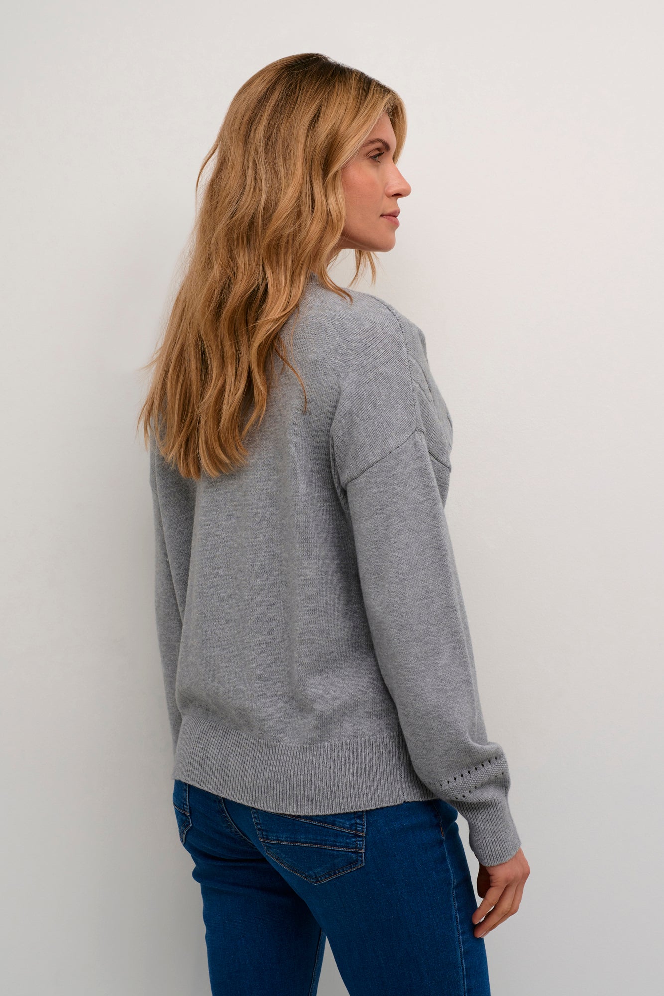 Chandail manches longues pour femme par Cream | 10612823 Gris Mélange | Boutique Vvög, vêtements mode pour homme et femme
