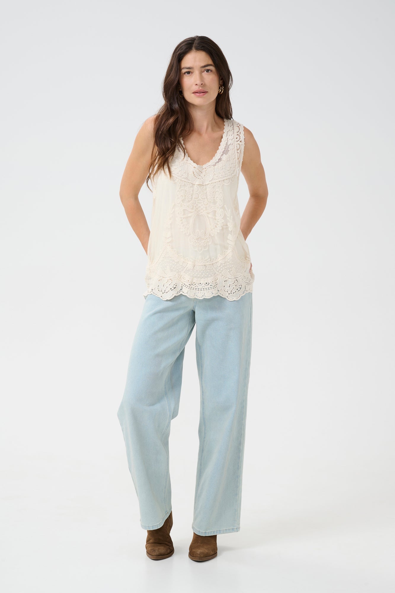 Camisole pour femme par Cream | 10613441 Lait De Poule | Boutique Vvög, vêtements mode pour homme et femme