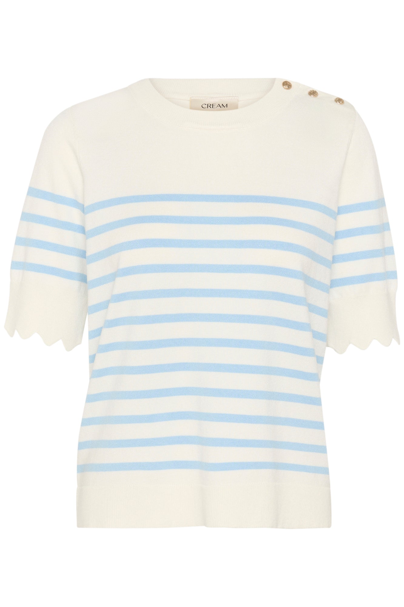 T-Shirt pour femme par Cream | 10613474 Guimauve Clé | Boutique Vvög, vêtements mode pour homme et femme