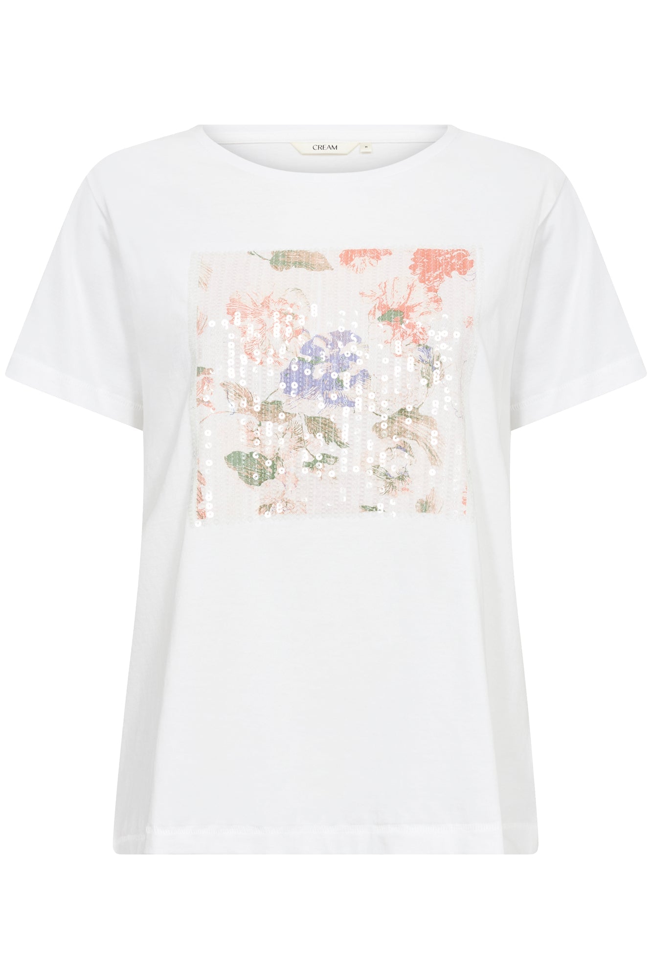 T-Shirt pour femme par Cream | 10613486 Paillettes Florales | Boutique Vvög, vêtements mode pour homme et femme