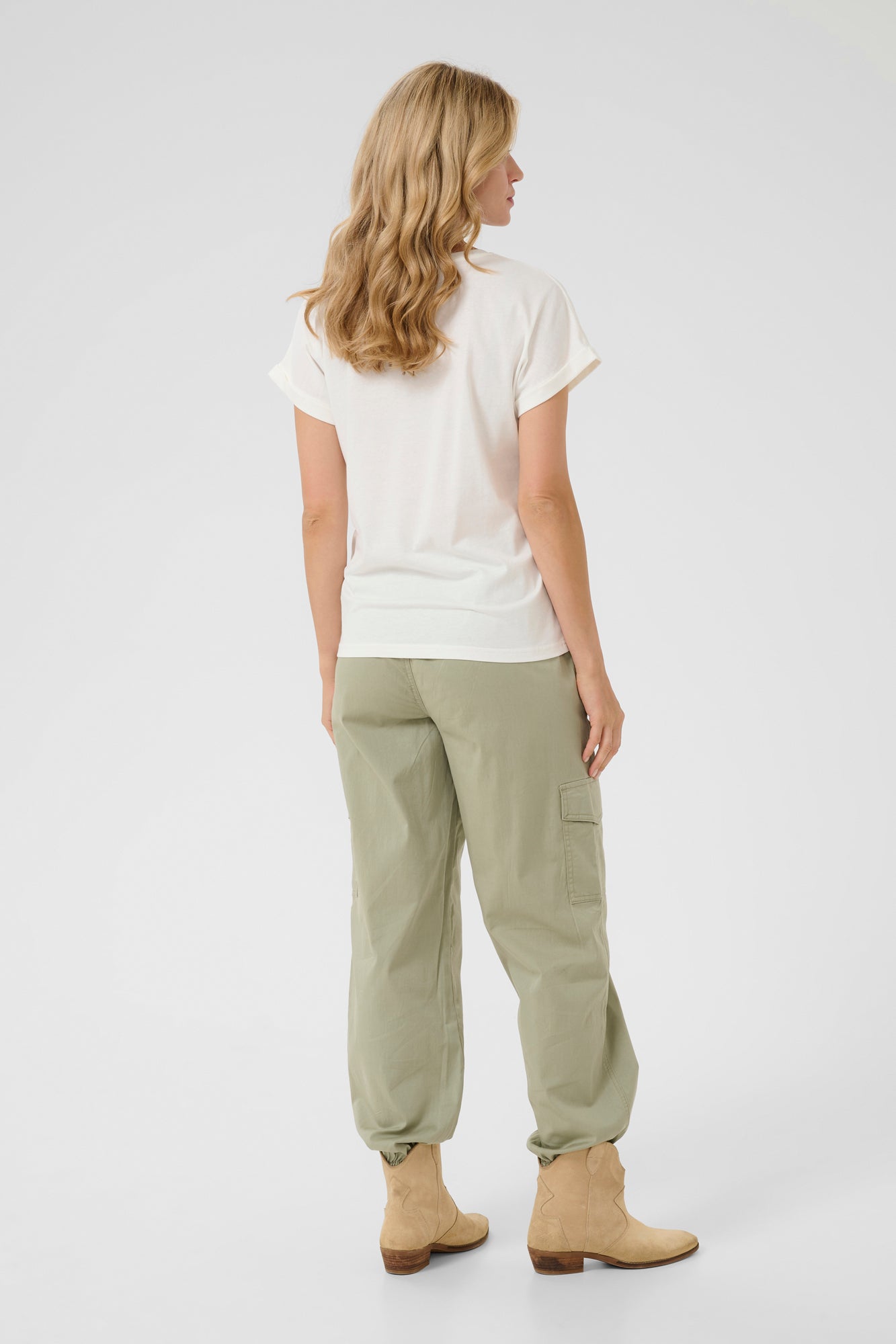 T-Shirt pour femme par Cream | 10613487 Gris Jaune | Boutique Vvög, vêtements mode pour homme et femme