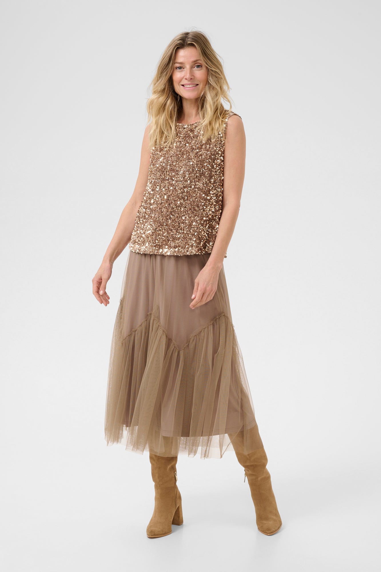 Camisole pour femme par Cream | 10613504 Fossile | Boutique Vvög, vêtements mode pour homme et femme