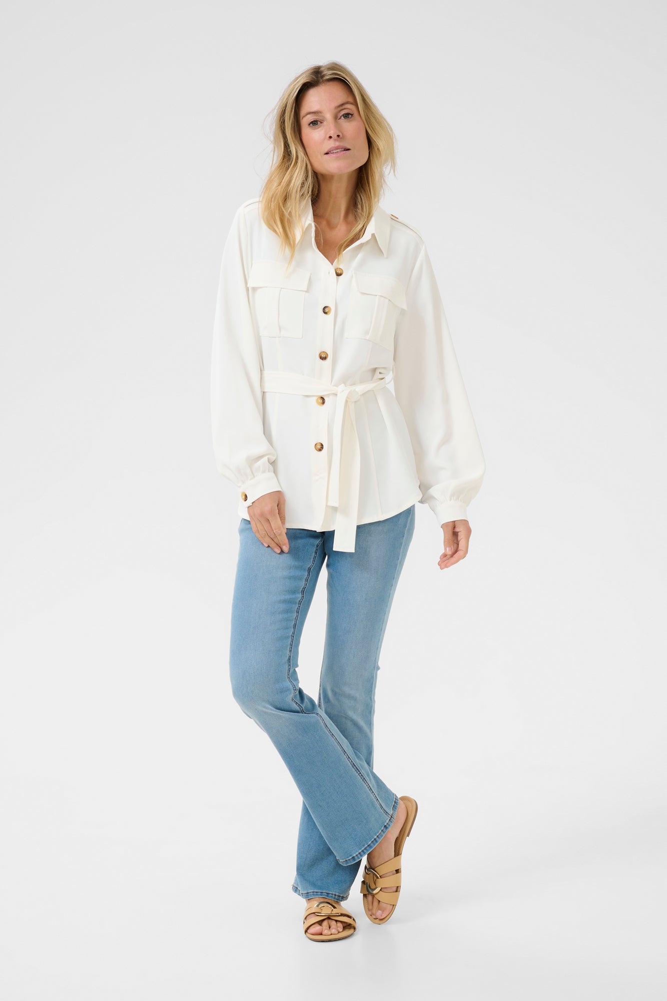 Surchemise pour femme par Cream | 10613725 Blanc Neige | Boutique Vvög, vêtements mode pour homme et femme