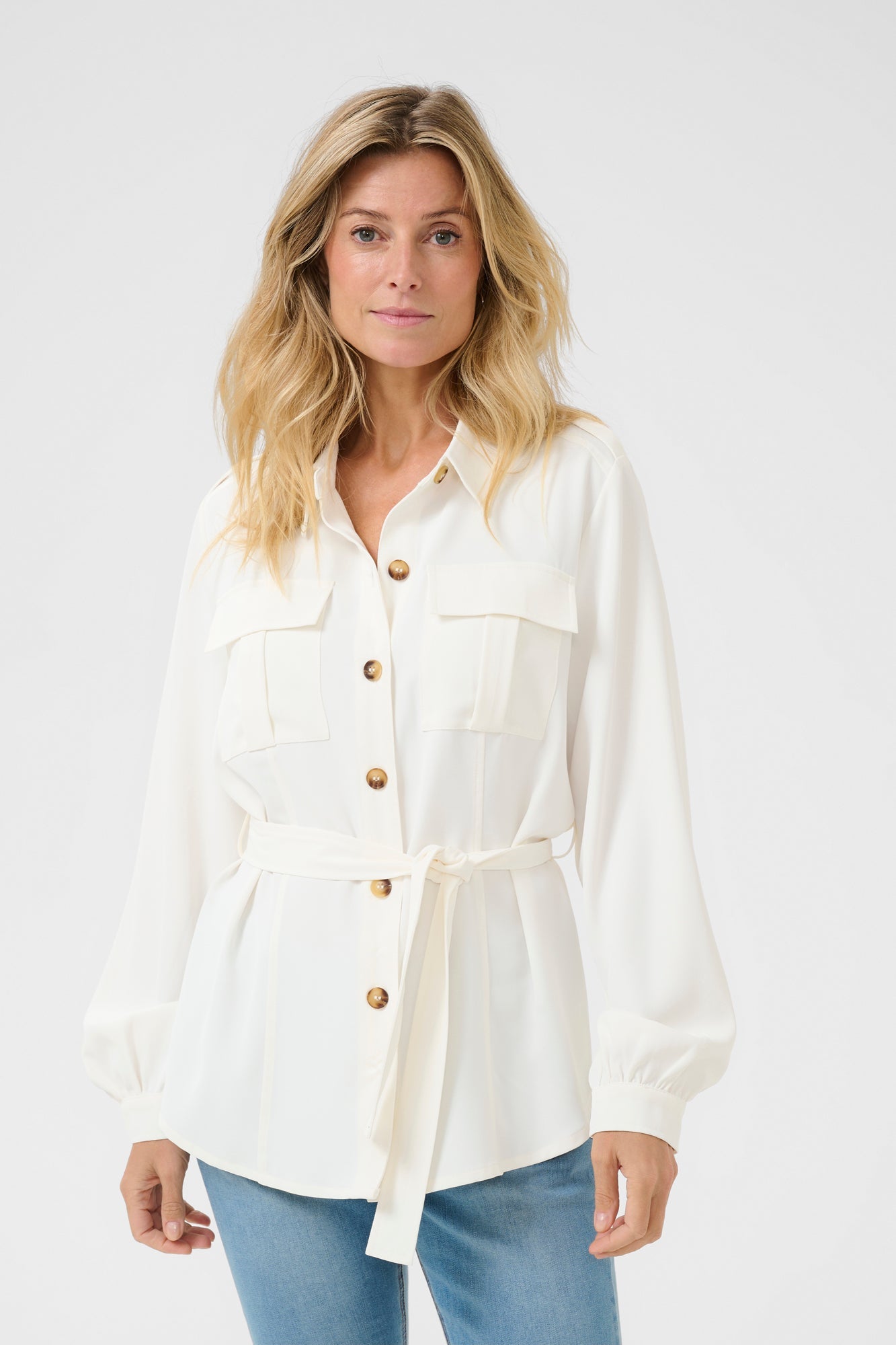 Surchemise pour femme par Cream | 10613725 Blanc Neige | Boutique Vvög, vêtements mode pour homme et femme