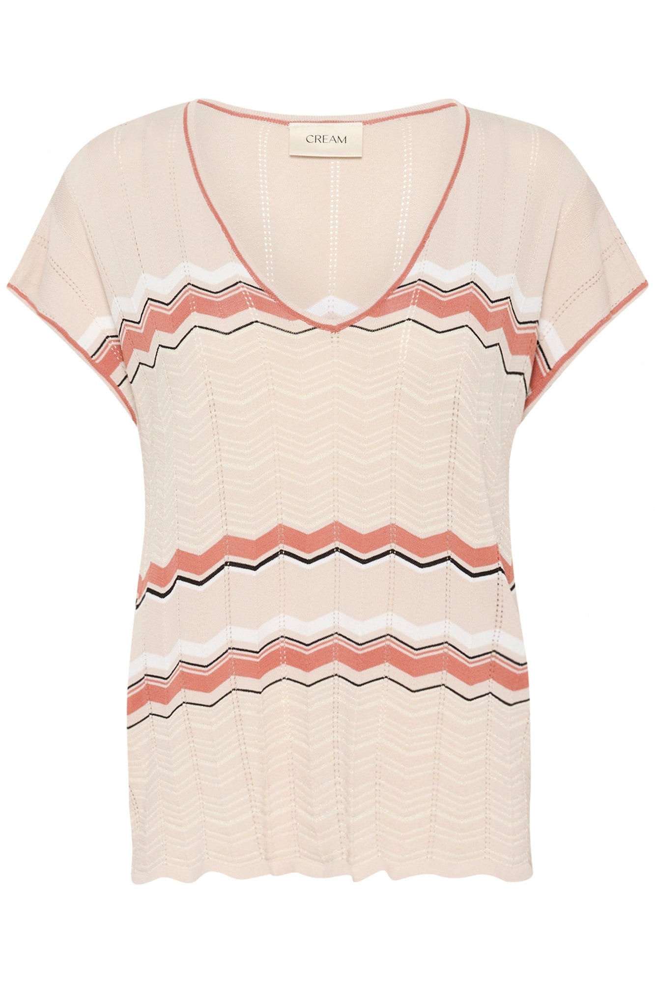 T-Shirt pour femme par Cream | 10613802 Zigzag Bruschetta | Boutique Vvög, vêtements mode pour homme et femme