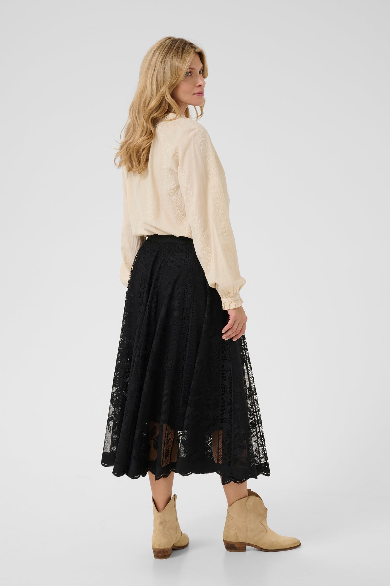 Jupe pour femme par Cream | 10613856 Noir Absolu | Boutique Vvög, vêtements mode pour homme et femme