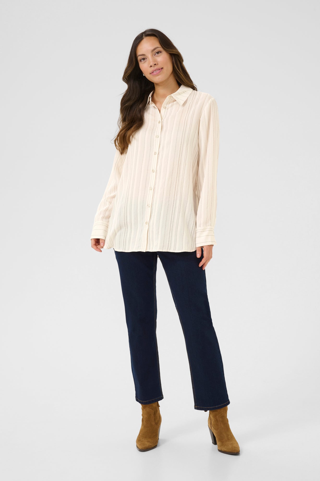 Blouse pour femme par Cream | 10613901 Bouleau Rayé | Boutique Vvög, vêtements mode pour homme et femme