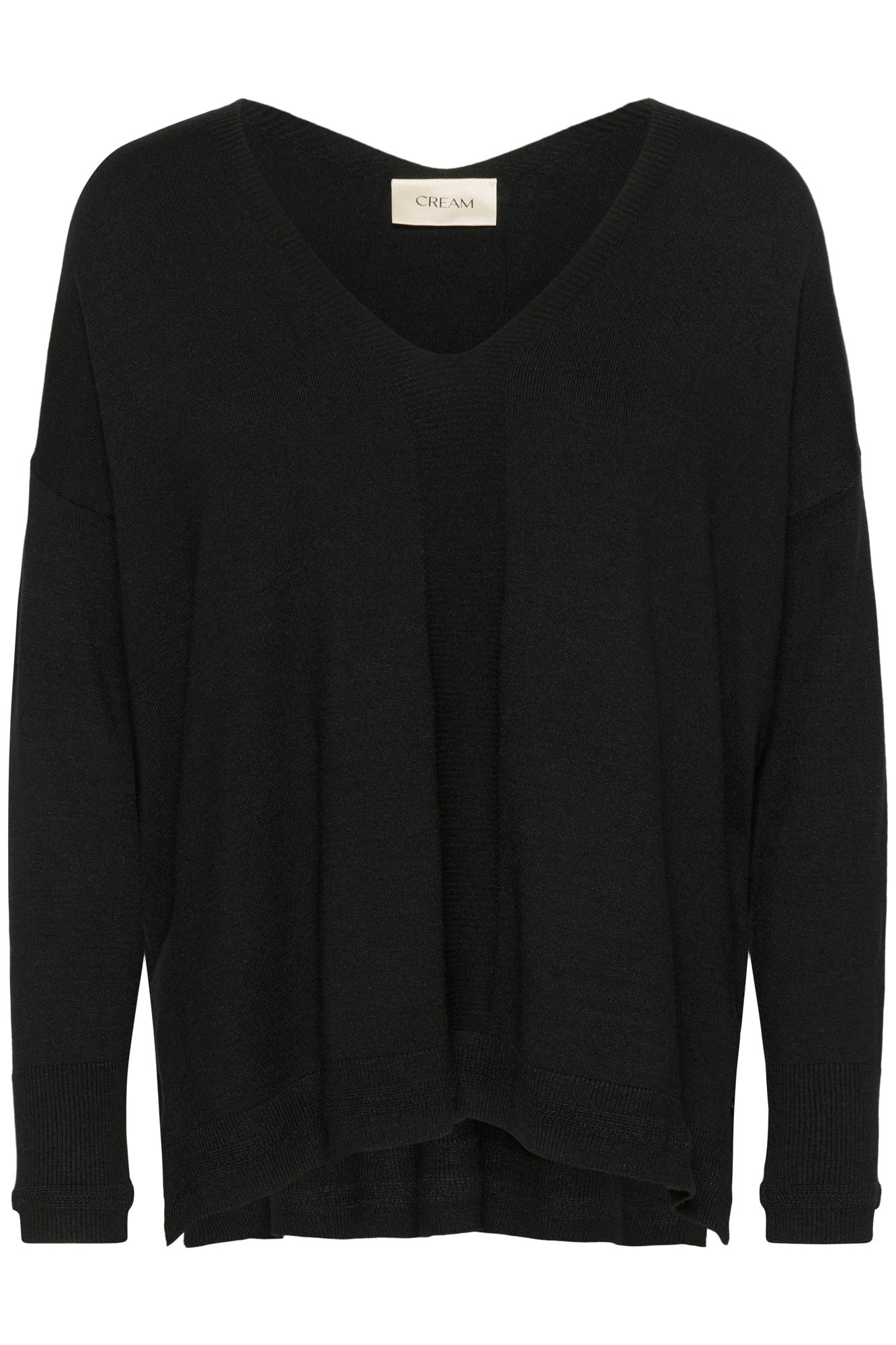 Chandail manches longues pour femme par Cream | 10613924 Noir absolu | Boutique Vvög, vêtements mode pour homme et femme