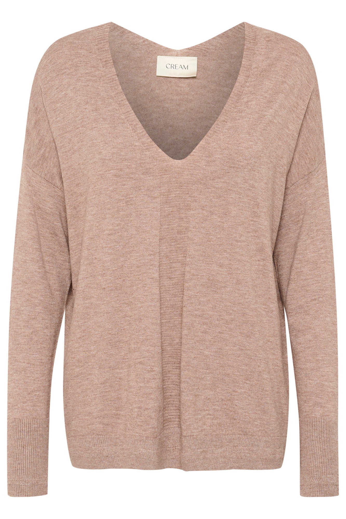 Chandail manches longues pour femme par Cream | 10613924 Fossile | Boutique Vvög, vêtements mode pour homme et femme