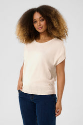 Chandail manches courtes pour femme par Cream | 10613926 Parchemin Ancien | Boutique Vvög, vêtements mode pour homme et femme