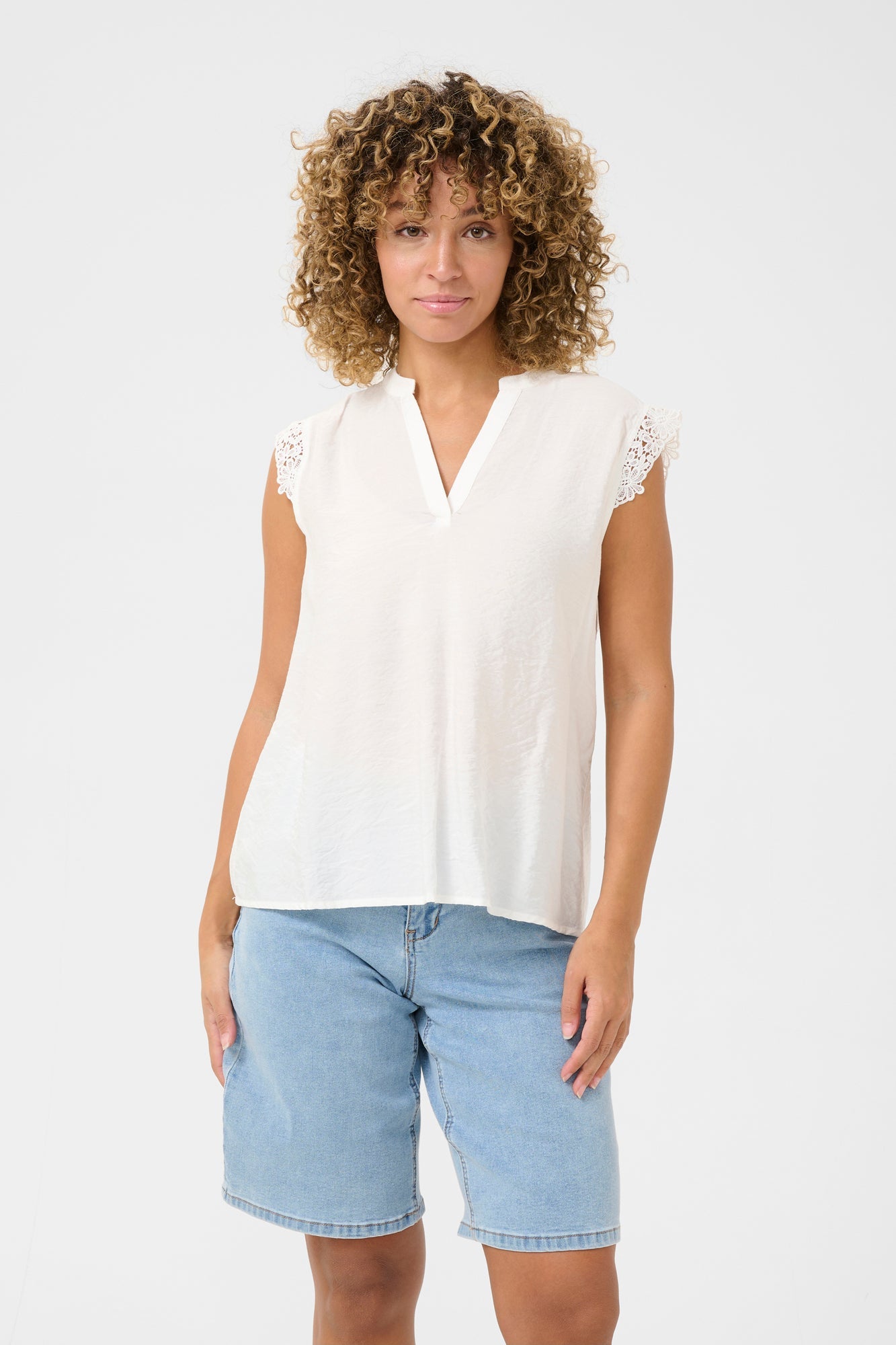 Blouse pour femme par Cream | 10613954 Blanc Neige | Boutique Vvög, vêtements mode pour homme et femme