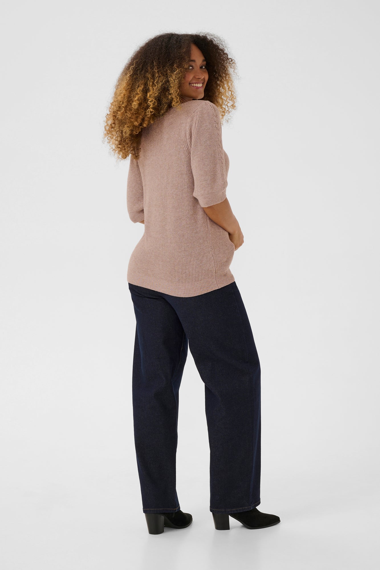 Chandail manches courtes pour femme par Cream | 10613961 Fossile | Boutique Vvög, vêtements mode pour homme et femme