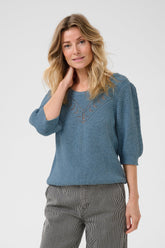 Chandail 3/4 pour femme par Cream | 10613961 Blue Haven | Boutique Vvög, vêtements mode pour homme et femme