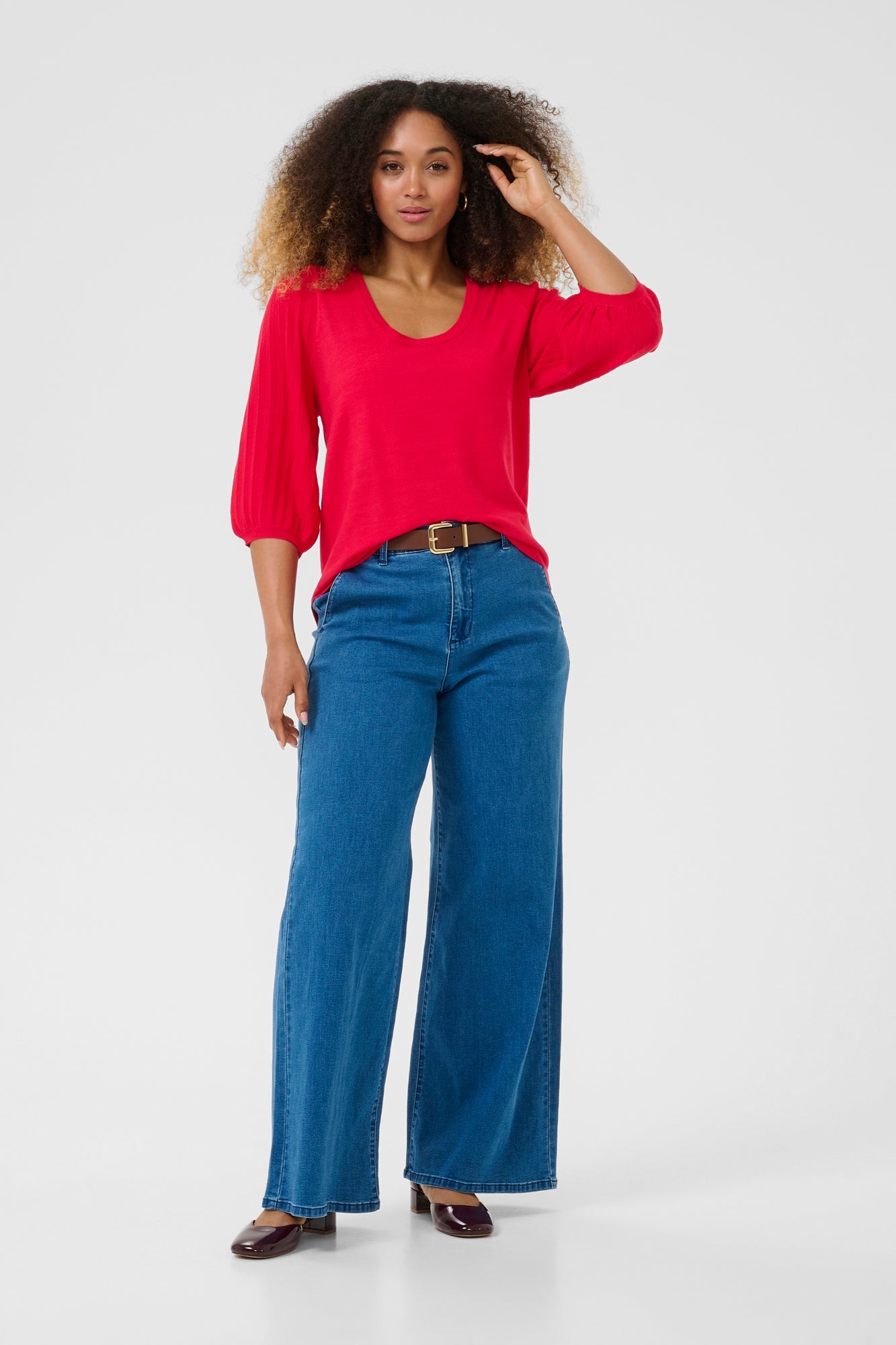 Chandail 3/4 pour femme par Cream | 10614038 Toréador | Boutique Vvög, vêtements mode pour homme et femme