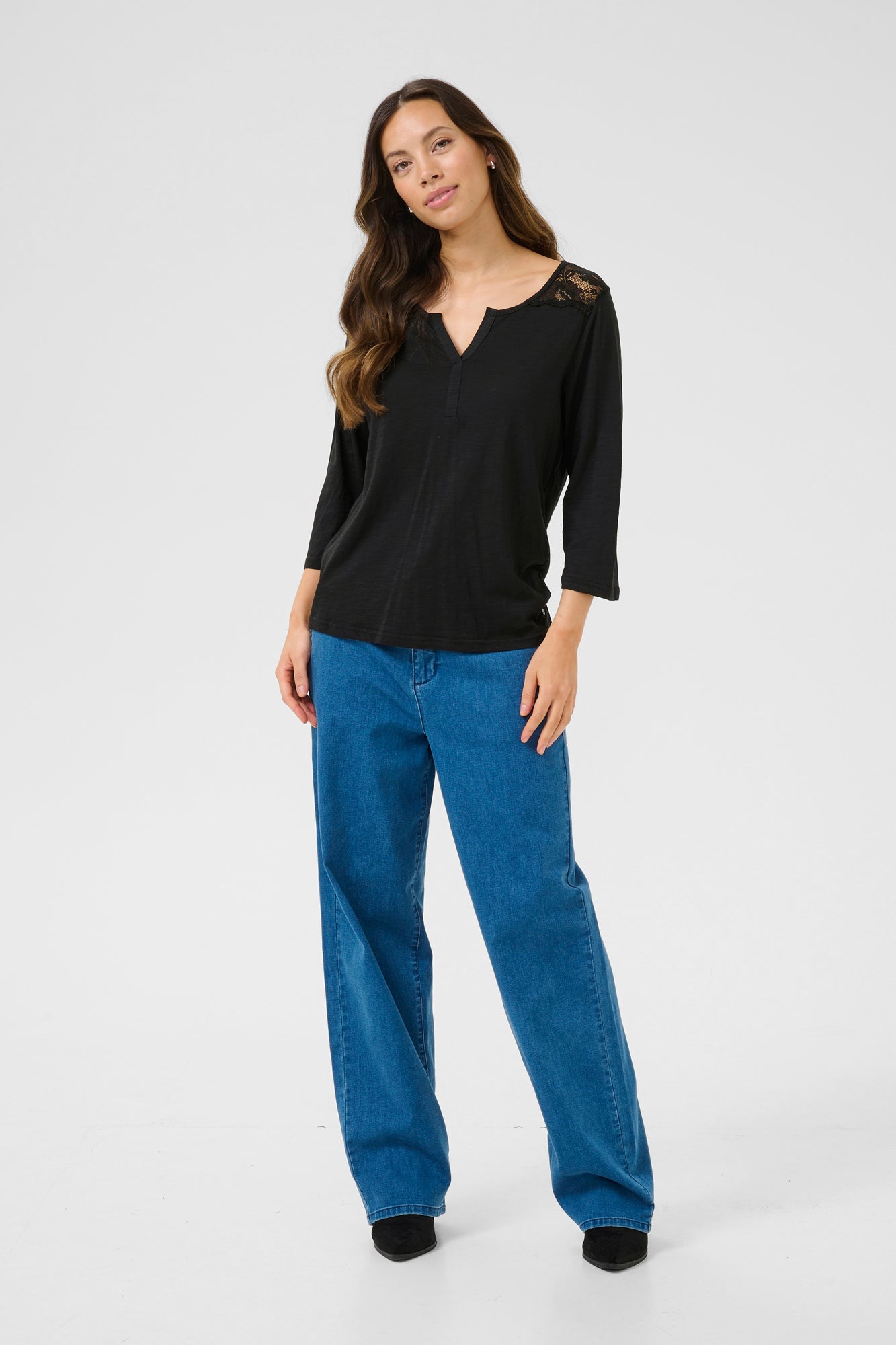 Blouse pour femme par Cream | 10614074 Noir absolu | Boutique Vvög, vêtements mode pour homme et femme