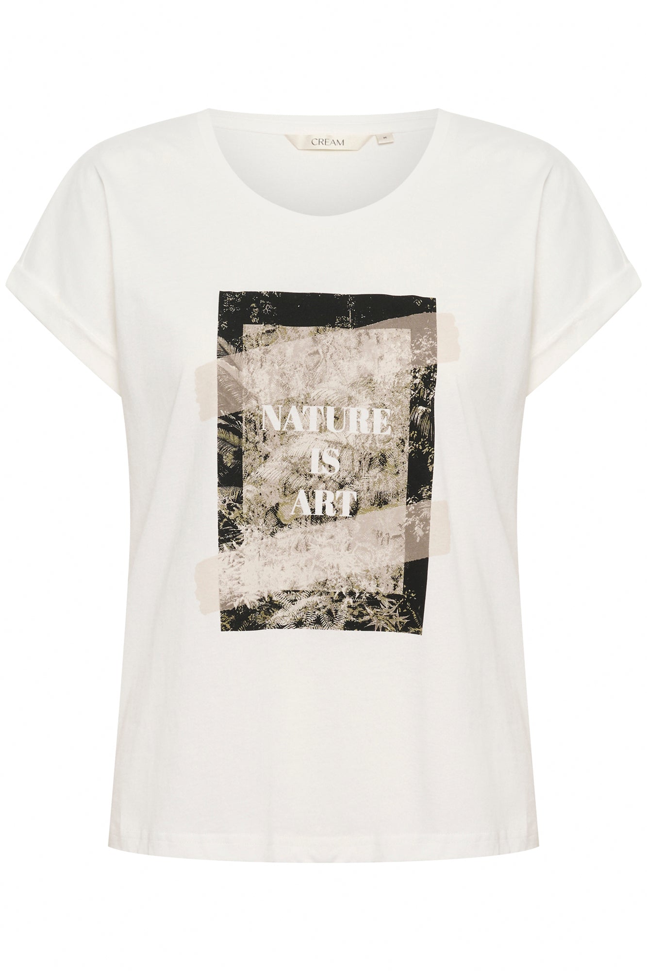 T-Shirt pour femme par Cream | 10614080 Vert Beige | Boutique Vvög, vêtements mode pour homme et femme